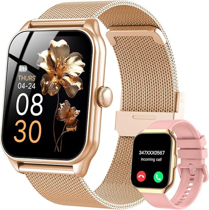 Montre Connectée Femme HD | Suivi Fitness & Appels | Étanche